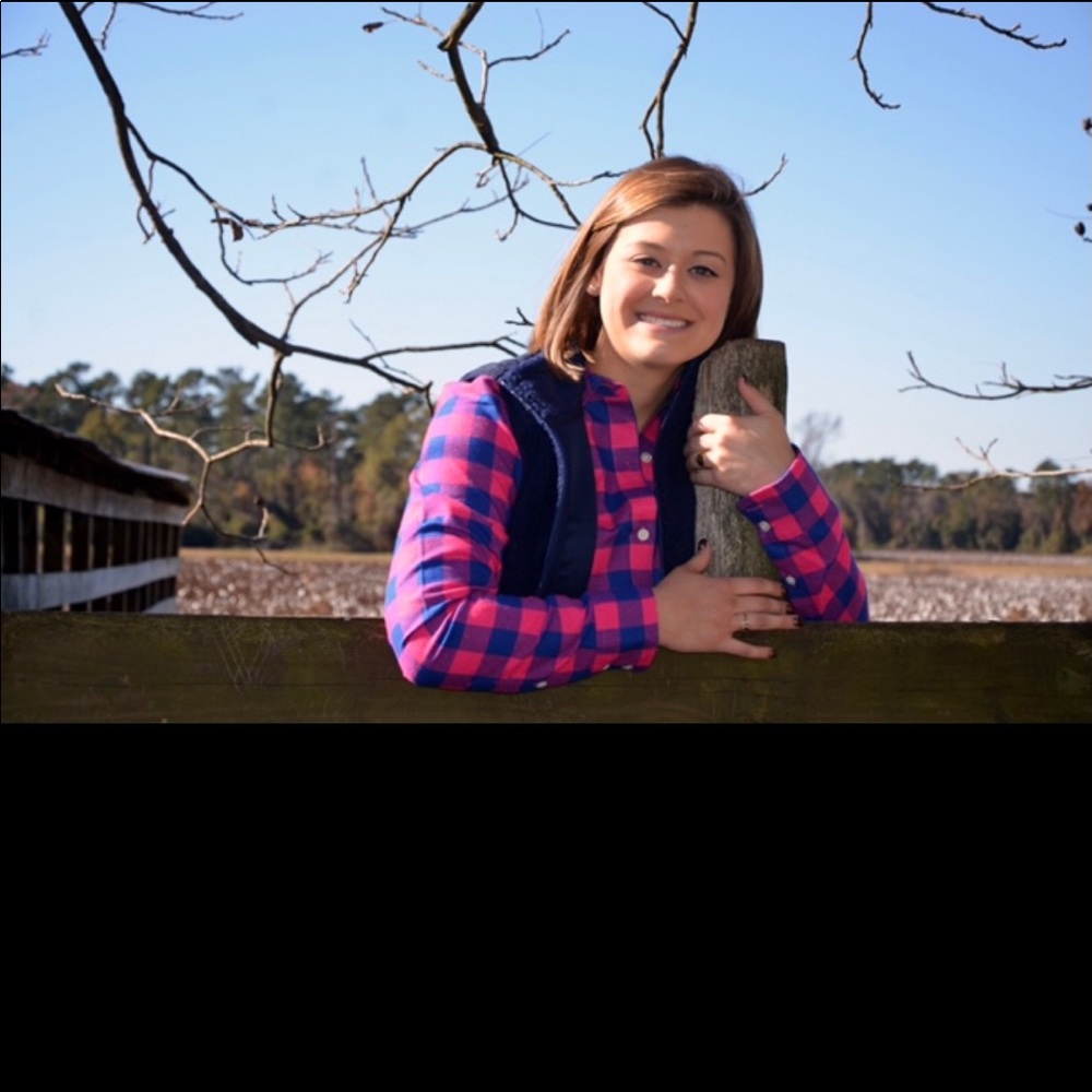 Vineyard vines navy and pink checkered flannel